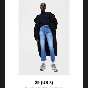 ZARA High Rise Blue Jeans